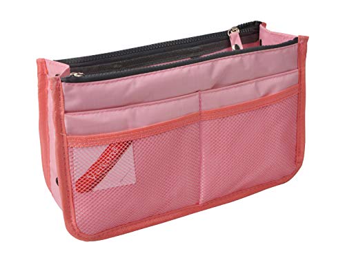 Vercord Updated Purse Handbag Organizer Insert Liner Bag in Bag 13 Pockets Pink Small - color: Pink, size: Small
