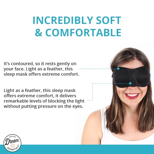 Wild Essentials Sweet Dreams Contoured Sleep Mask Kit with Travel Pouch and Earplugs Set ~ Pink - color: Pink