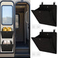 PUGPIU RV Camper Shoe Storage 2 Pack - Foldable Wall Mounted Shoe Rack Organizer - Self-Adhesive Rv Shoe Holder - Space Saving for Camper Essential Home Travel with Deep Pocket Fit 1 Pair Shoes, Black - size: 2