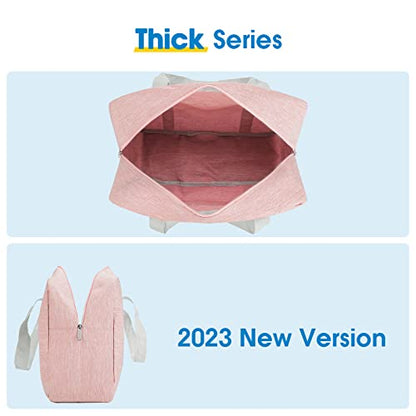 For Spirit Airlines Personal Item Bag Foldable Travel Duffel Bag Tote Carry on Luggage Duffle Overnight for Women and Men - color: 1112-Thick Series Pink