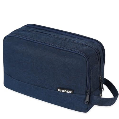 Toiletry Bag for Men Hanging Dopp Kit Water Resistant Shaving Bag Small Toiletry Bag for Traveling (Denim Pure Navy Blue) - color: Denim Pure Navy Blue