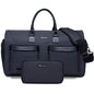 Modoker Convertible Garment Bag with Shoulder Strap, Carry on Garment Duffel Bag for Men Women - 2 in 1 Hanging Suitcase Suit Travel Bags, Jet Black - color: Jet Black
