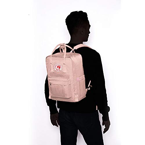 KALIDI Casual Laptop Backpack 15 Inches Classic Camping Rucksack Travel Outdoor Square Daypack College Hiking Gym Bag, Pink - color: Pink