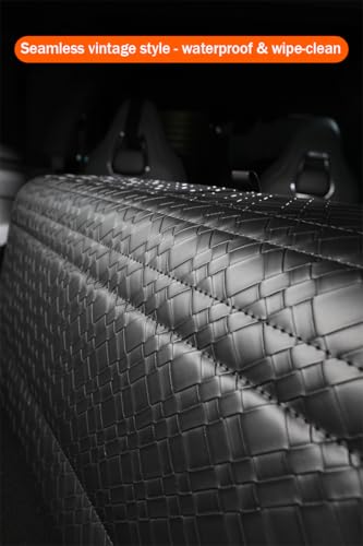Trunk Organizer for suv,car storage organizer,lid Box,PU Leather & PP Honeycomb Board,Fixed with screws extremely sturdy,Collapsible and Adjustable,15''L x 13''W x 12.4''H,2K inches³(size B) - size: Reinforced: 15"L×13"W×12.4"H, 40lbs, 2K in³