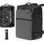 SUOCO Travel Vacuum Backpack with Portable Electric Pump, 45L Carry On Compression Seal Travel Backpack with Vacuum System, Traveling Packing Luggage Suitcase, Grey - color: Grey