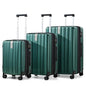 Hanke Expandable Hardshell Luggage Sets 3 piece Carry on Luggage with Wheels Suitcases Lightweight Checked Travel Luggage Rolling Large Suitcase Travel Luggage Bag Woman Men 20/24/29 IN,Blackish Green - color: Blackish Green, size: Expandable 3 Piece Set（