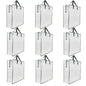 9 Pack Clear Storage Bags with Zipper and Handles, Blanket Bags For Closet Storage, Moving and Packing Supplies for College, Underbed Storage Organizer for Clothes Pillow Bedding Christmas Wreath - style: 9 Middle zipper