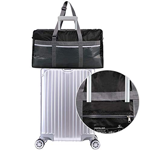 REDCAMP Foldable Travel Bag, Large Sports Bag, 75L/96L/100L, Lightweight Waterproof Tote Bag - color: 75L/Black