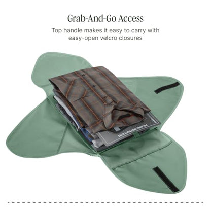 Eagle Creek Pack-It Reveal Garment Folder - Compression Wings - Maximize Luggage Space - Convenient Top Handle - Quick Drying Material - Large - Willow Green - color: Green