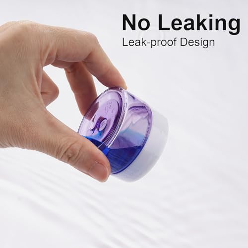 Cosywell Travel Size Containers for Toiletries Leak Proof Plastic Travel Jars for Creams 1 Oz 4 Pack TSA Approved Trave Bottles Refillable Cosmetic Containers for Lotion Makeup Cosmetics (Purple) - color: D-1oz Purple