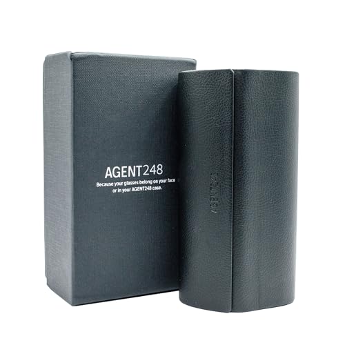 Eyeglass and Sunglass 2-Compartment Travel Case - color: Black