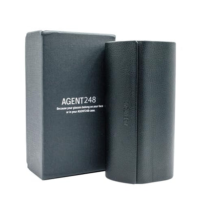 Eyeglass and Sunglass 2-Compartment Travel Case - color: Black