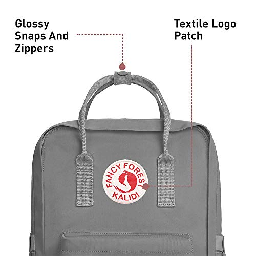 KALIDI Casual Laptop Backpack 15 Inches Classic Camping Rucksack Travel Outdoor Square Daypack College Hiking Gym Bag, Grey - color: Grey