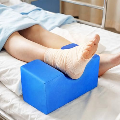 Foot Elevator Pillow for Hand and Foot Protection Ankle Cushion and Heel Support Pad Pressure Relief Leg Rest for Elderly Bedridden Patients Washable and Detachable 7.87X3.94X0.1 Inches