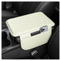 Stacool Upgraded Car Center Console Cover,Microfiber Leather Car Armrest Cover Cushion with 2 Storage Bags,Universal Car Armrest Storage Box (Cream) - color: Cream