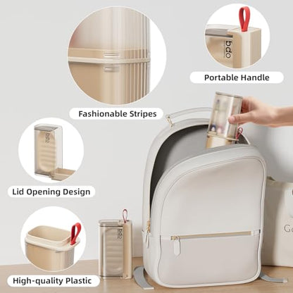 VITVITI Travel Soap Case Container, Portable Toothbrush Travel Case Dish Tray, 7.88 Inch Toothpaste Traveling Toothbrush Holder Set with Cover for Trip/Bathroom/Camping, Clear Coffee - color: Gray Coffee