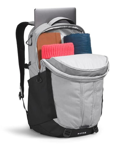THE NORTH FACE Surge Commuter Laptop Backpack | Daypack With Water Repellent Finish, 16" Laptop Sleeve, Reflective Details - color: Meld Grey Dark Heather/Tnf Black-npf, size: One Size