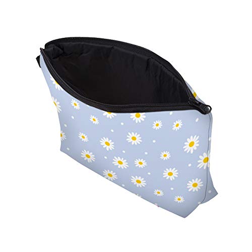 Cute Travel Makeup Bag Cosmetic Bag Small Pouch Gift for Women (Daisy) - color: Daisy
