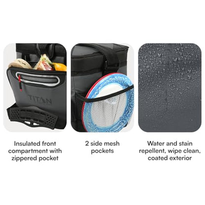 Titan by Arctic Zone Deep Freeze Cooler - Zipperless Hardbody Cooler - Deep Freeze Insulation, HardBody Liner, and SmartShelf - color: Sharkskin Gray, size: 16 Can