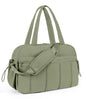 Lightweight Travel Duffle Bag for Women, Quilted Puffy Weekender with Wet Pocket for Gym, Overnight, Personal Item Carry On, Green - color: Green