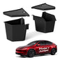 for Tesla Model Y Juniper Accessories (2025-2026) Trunk Storage Bins,Rear Trunk Organizer TPE Waterproof Trunk Storage Bins Side Box with Lids for Tesla Interior Accessories - style: New Model Y Juniper