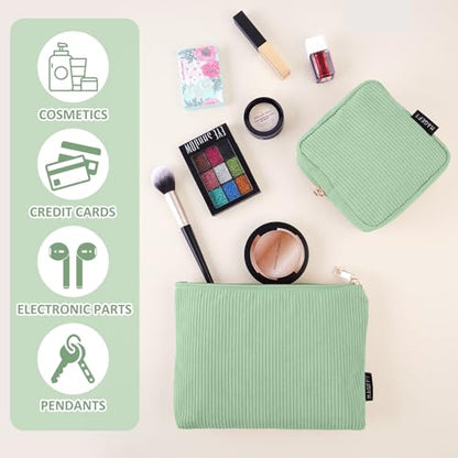 MAGEFY Makeup Bag Small Cosmetic Bag for Women - color: Green