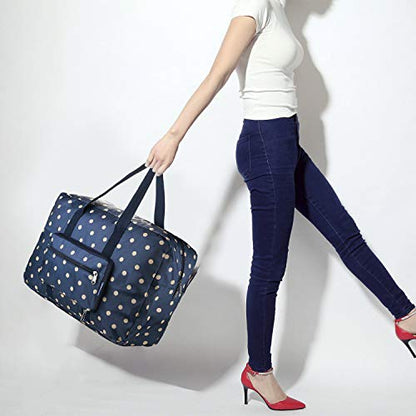 F.FETIVIN Weekender Bag Carry On Travel Duffle Medium Overnight Bag for Women(Dream Blue) - color: Dream Blue