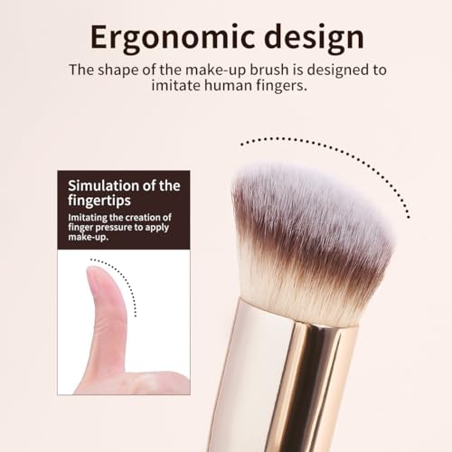 MAANGE Makeup Brush Set 19 PCS Travel Makeup Brushes Eyeshaowder Powder Concealers Foundation Professional Make Up Brush Set with Case (Gold) - color: Gold
