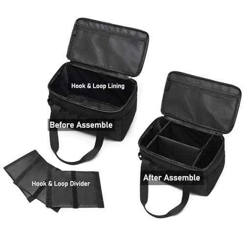 Tactical Camping Storage Bag 14L Tactical Utility Tote Bag Camping Cookware Organizer Trunk Organizer - color: Black
