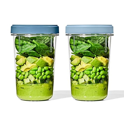 OXO Good Grips Twist & Stack Container – 40 oz – 2 Pack - style: 40 oz