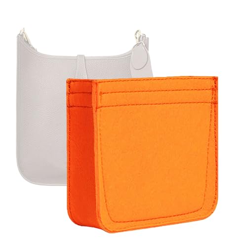 Lckaey Felt Organizer- for Evelyne 16 Bags Insert- Handbag insert Purse-1003Orange-S - color: Orange, size: Evelyne16