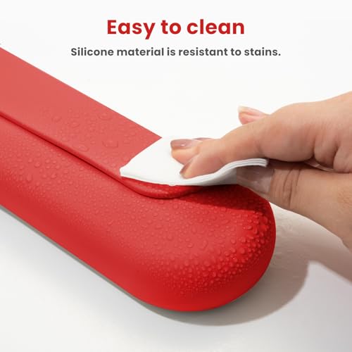 Silicone Electric Toothbrush Travel Case, Manual Toothbrush Travel Cover for Men and Women,Toothbrush Holder for Travel,Gym and More, Fits Most Manual and Electric Toothbrushes - Red - color: Red