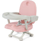 YOLEO Baby High Chair Booster Seat for Dining Table, Foldable High Chairs with Adjustable Heights, Travel Booster Seat with Removable Tray - color: Pink, size: No Cushion