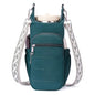 Water Bottle Bag 40 oz Crossbody Bag Insulated Carrier Purse Holder for Walking Hiking with Adjustable Strap - color: Green