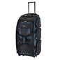 Travelers Club Xpedition 30 Inch Multi-Pocket Upright Rolling Duffel Bag - color: Rivera Blue