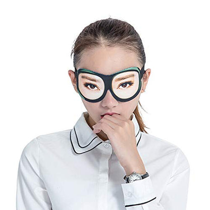 Honbay 3D Funny Eyeshade Soft Sleep Eye Mask with Adjustable Head Strap for Travel, Game, Party, Rest, Sleeping (Woman) - style: Woman