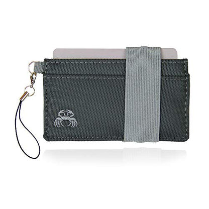 Crabby Wallet - Thin Minimalist Front Pocket Wallet - Canvas Series - Credit Card Holder - Small Travel Wallets - Compact Wallets For Men and Women - Carry Cards, Cash, Phone, Keys (Mona) - color: Mona