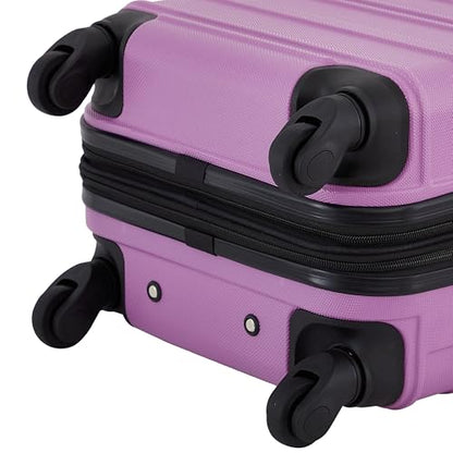 Travelers Club Phoenix Luggage, Mulberry, 22-Inch Carry-On - color: Mulberry, size: 22" Carry-On