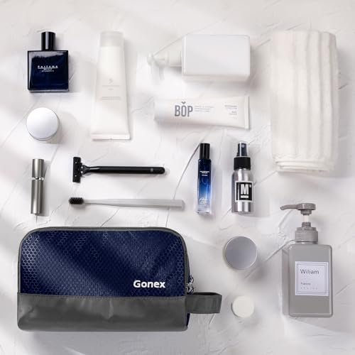 Gonex Travel Toiletry Bag Nylon, Shaving Bag Toiletry Organizer Deep Blue - color: Deep Blue