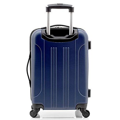 Travelers Club Chicago Hardside Expandable Spinner Luggages, Navy Blue, 5 Piece Set, TCL-77995-410 - color: Navy Blue, size: 5 Piece Set