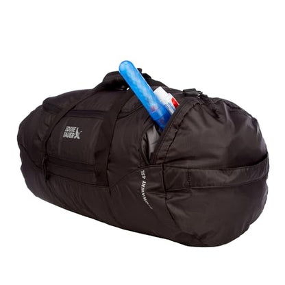 Eddie Bauer Stowaway Packable Duffel Bag | Travel | Foldable | Lightweight | Durable | Ripstop Polyester - color: Onyx