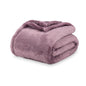 Berkshire Blanket Classic Extra-Fluffy™ Plush Blanket Queen Size, Soft Fuzzy Fluffy Long Hair Blanket for Couch Sofa Bed, Plum Smoke, 90x90 Inches - color: Plum Smoke, size: Full/Queen