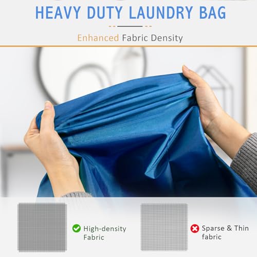 Isink Extra Large Laundry Bag With Handles, Heavy Duty, Travel Laundry Bag for Dirty Clothes, 28" x 40" (Blue) - color: Extra Large Laundry Bag With Handles (Blue)