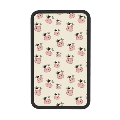 Non-Slip Auto Center Console Cover Funny Cow Face Print, Car Armrest Cushion, Interior Accessories for Vehicles - color: Picture (878)