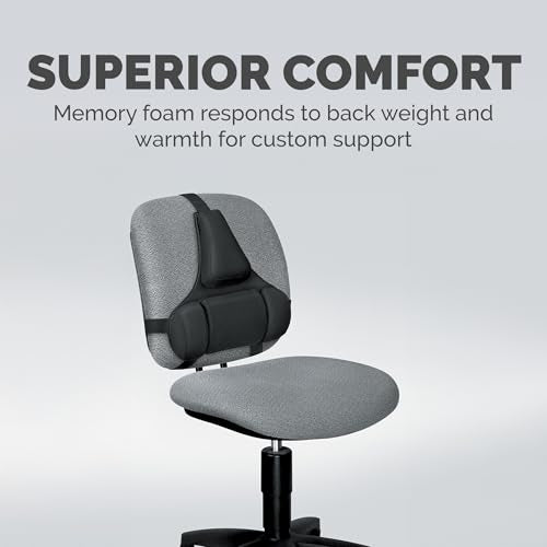 Fellowes Professional Series Back Support, Black (8037601) - size: True