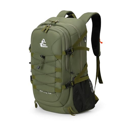 Bseash 40L Waterproof Hiking Camping Backpack with Rain Cover, Outdoor Sport Travel Bag Daypack for Climbing Skiing Cycling (Army Green) - color: Army Green