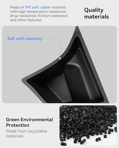 Trunk Organizer for 2024 2026 Tesla Model 3 Highland Accessories Rear Trunk Storage Bins Side Box with Lids for 2026 2025 Model 3 Interior Accessories TPE Material Waterproof Odorless 2 PCS - style: (New)Model 3 Highland