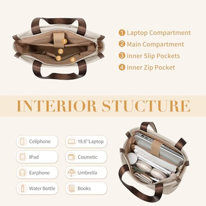 GOLF SUPAGS Convertible Laptop Backpack for Women Casual Daypack Notebook Tote Bag for Work College Travel Leisure (Apricot) - color: Apricot-n