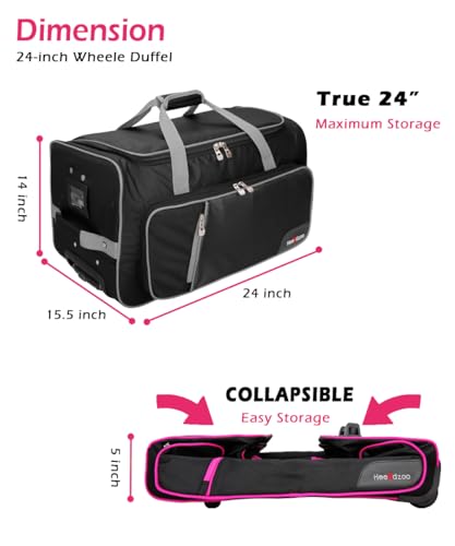 Dance Bag With Garment Rack,23inch Dance Competition Garment Bags with Clothes rack,Suitcase,Rolling duffle For Travel, Wheeled Drop-Bottom Upright Luggage Closet Suitcase (Grey - color: 23inc-Grey D