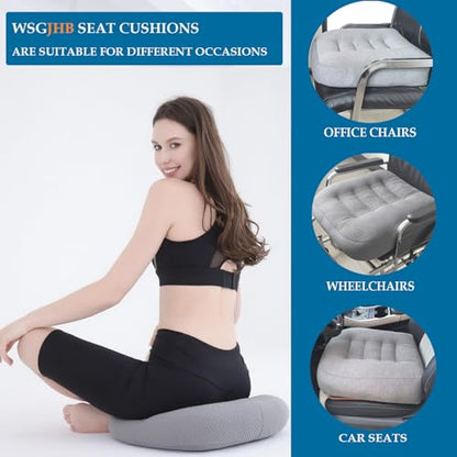 Adult Booster Seat Cushion, Car Seat Cushions for Short People/Thick Office Chair Booster Seat Increase Field of View, for Trucks, Car, Office Chair, Home, Wheelchair,Angle Lift Seat Cushion (Grey) - color: Gray Regular